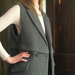 Free People Wool Oversized Vest